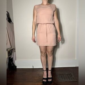 Krisa Blush Pink Mini Dress Size XS
